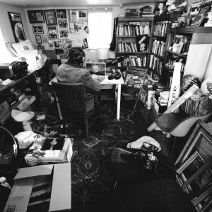 The garage studio at the Cat Ranch