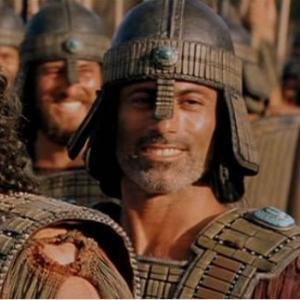 Adoni smiling in TROY...rare sight in film and tv :-)
