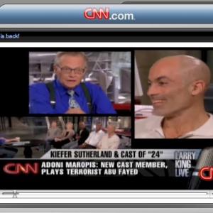 Adoni on Larry King talking 24 told story of his father being in terrorist attackyet not spreading hate to Adoni at age 10