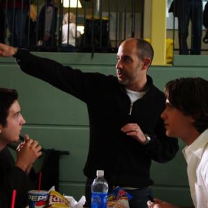 Justin Chatwin David S Goyer and Chris Marquette in The Invisible 2007