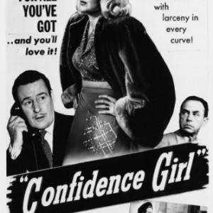 Tom Conway Hillary Brooke and Eddie Marr in Confidence Girl 1952