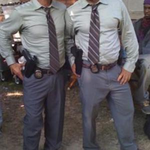 Bob as stunt double for Shawn Majunder on Detroit 1-8-7