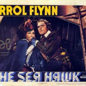 Errol Flynn and Brenda Marshall in The Sea Hawk 1940
