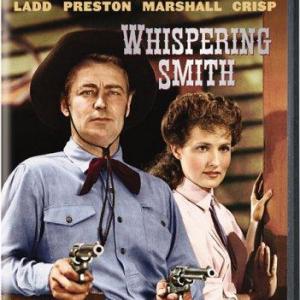 Alan Ladd and Brenda Marshall in Whispering Smith (1948)