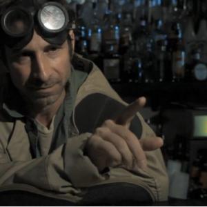 Mike Ethan Marten tends bar in a strange post apocalyptic outpost in Waste Not Want Not 2010