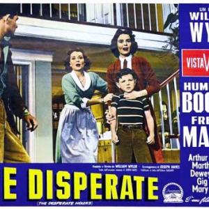 Richard Eyer Dewey Martin Mary Murphy and Martha Scott in The Desperate Hours 1955