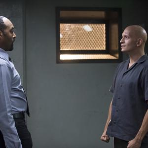 Still of Jesse L Martin and Anthony Carrigan in The Flash 2014