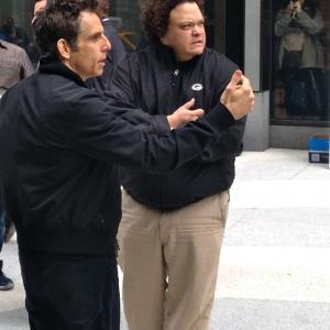 Rehearsing with the great Ben Stiller.