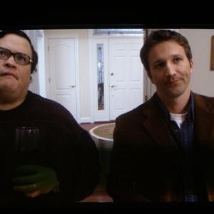 Adrian Martinez and Breckin Meyer in a scene from TEDS MBA