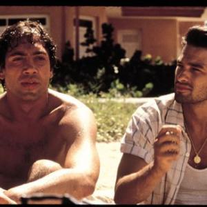 Javier Bardem and Olivier Martinez in Before Night Falls 2000