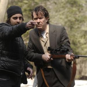 Derick Martini and Timothy Hutton set of Lymelife