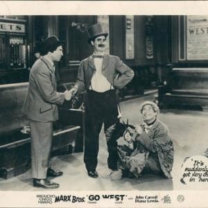 Groucho Marx Chico Marx and Harpo Marx in Go West 1940