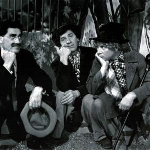 Groucho Marx, Chico Marx and Harpo Marx in At the Circus (1939)