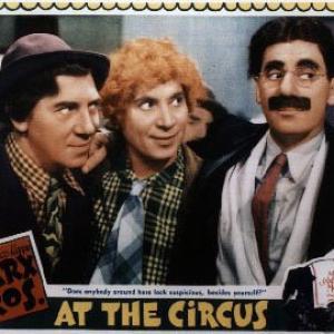 Groucho Marx Chico Marx and Harpo Marx in At the Circus 1939