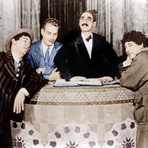 Groucho Marx Chico Marx Harpo Marx and Zeppo Marx in The Cocoanuts 1929