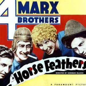Groucho Marx, Chico Marx, Harpo Marx, Zeppo Marx and The Marx Brothers in Horse Feathers (1932)