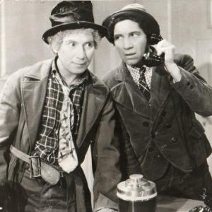 Still of Chico Marx and Harpo Marx in A Day at the Races 1937