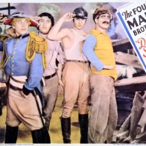 Groucho Marx Chico Marx Harpo Marx Zeppo Marx and The Marx Brothers in Duck Soup 1933