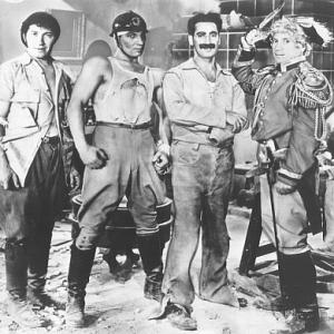 Groucho Marx Chico Marx Harpo Marx and Zeppo Marx in Duck Soup 1933
