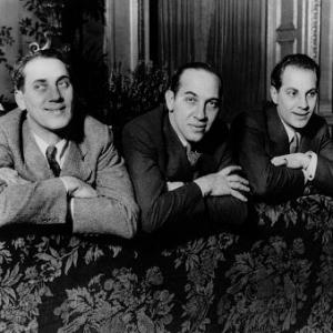Groucho Marx, Chicho Marx, Zeppo Marx, circa 1930, **I.V.