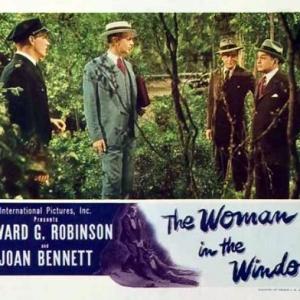 Edward G Robinson and Raymond Massey in The Woman in the Window 1944