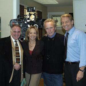 With Linda Purl Doug Jackson  Perry King on the set of Stranger at the Door