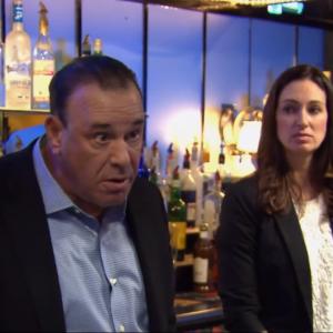 Jon Taffer with Mia Mastroianni in Bar Rescue episode Scoreboard To Death