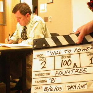 Jerry Mathers on the set of Will To Power directed by David Rountree