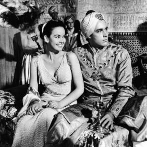 Still of Kathryn Grant and Kerwin Mathews in The 7th Voyage of Sinbad 1958