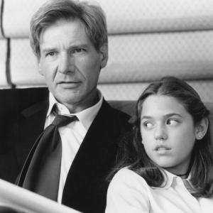 Still of Harrison Ford and Liesel Matthews in Air Force One (1997)