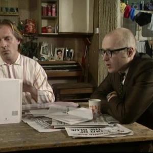 Still of Adrian Edmondson and Rik Mayall in Bottom (1991)