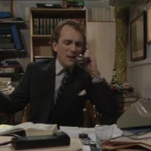 Still of Rik Mayall in The New Statesman 1987