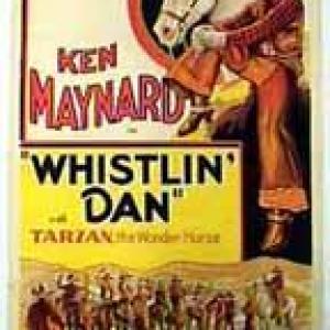 Ken Maynard and Tarzan in Whistlin Dan 1932