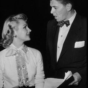 Ronald Reagan and Virginia Mayo C. 1952