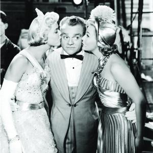 Still of James Cagney Doris Day and Virginia Mayo in The West Point Story 1950
