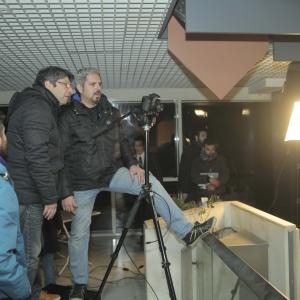 with Giannis Kostavaras shooting Stairs