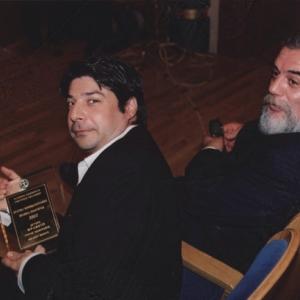 With the producer Yiorgos Kolozis (+) , just received the Greek state award for 