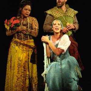 Caroline Stefanie Clay, Heather Mazur and Stephen Pelinski in Medea/Macbeth/Cinderella at the Yale Repertory Theatre