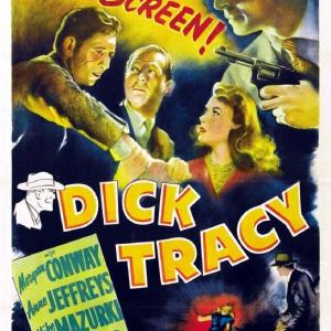 Morgan Conway, Anne Jeffreys and Mike Mazurki in Dick Tracy (1945)