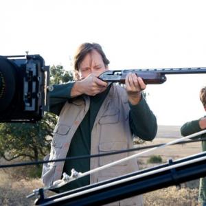 Kevin Sorbo and Bill McAdams Jr on set of Gallows Road