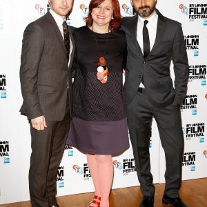 Ned Benson, James McAvoy and Clare Stewart at event of The Disappearance of Eleanor Rigby: Them (2014)