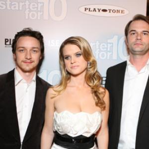 James McAvoy Tom Vaughan and Alice Eve at event of Starter for 10 2006