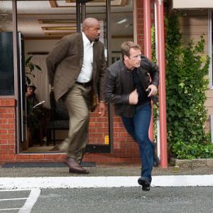 Still of Chi McBride and Mark Valley in Human Target 2010
