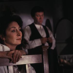 Still of Anjelica Huston and Donal McCann in The Dead 1987