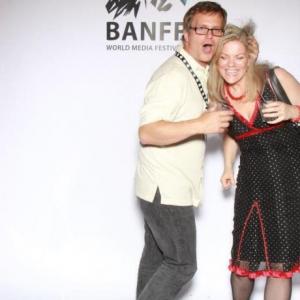 S Siobhan McCarthy with David from Work at Play at The Banff World Media Festival  Netflix Party