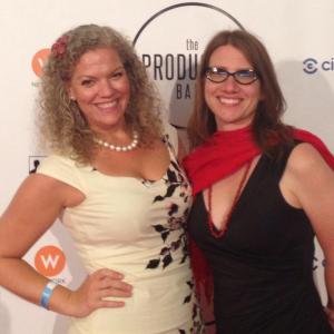 Producer Creator S Siobhan McCarthy at the TIFF 14 Producers Ball Red carpet with Xandra Grayson