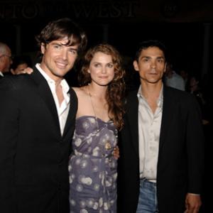 Keri Russell Zahn McClarnon and Matthew Settle at event of Into the West 2005