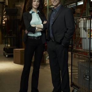 Still of Eddie McClintock and Joanne Kelly in Warehouse 13 (2009)