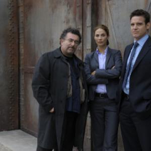 Still of Saul Rubinek, Eddie McClintock and Joanne Kelly in Warehouse 13 (2009)