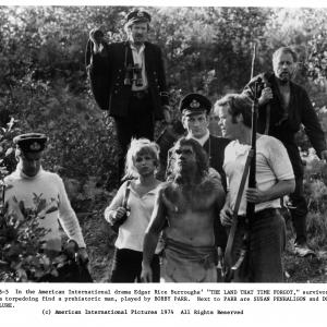 Still of Doug McClure Bobby Parr and Susan Penhaligon in The Land That Time Forgot 1975